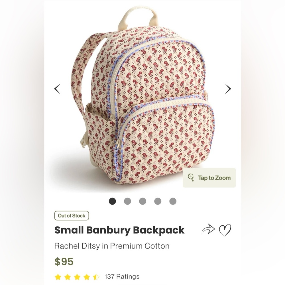 Vera Bradley Small Banbury Backpack